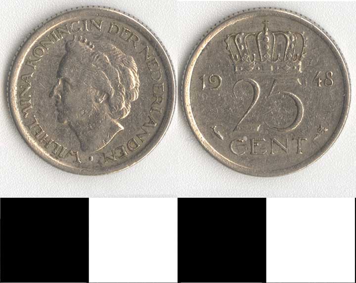 Thumbnail of Coin: Netherlands, 25 Cents (1998.03.0071)