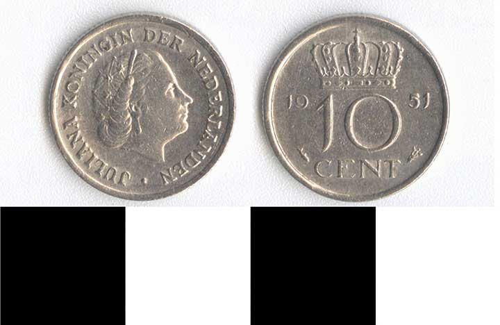 Thumbnail of Coin: Netherlands, 10 Cents (1998.03.0075)