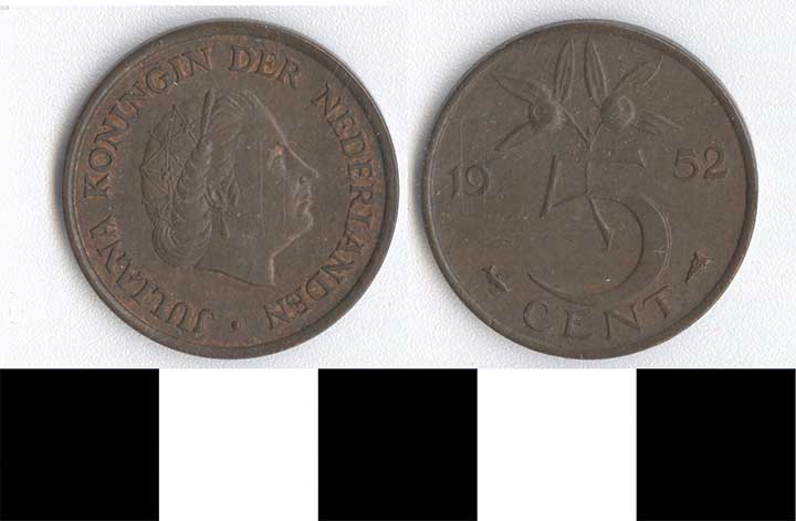 Thumbnail of Coin: Netherlands, 5 Cents (1998.03.0077)