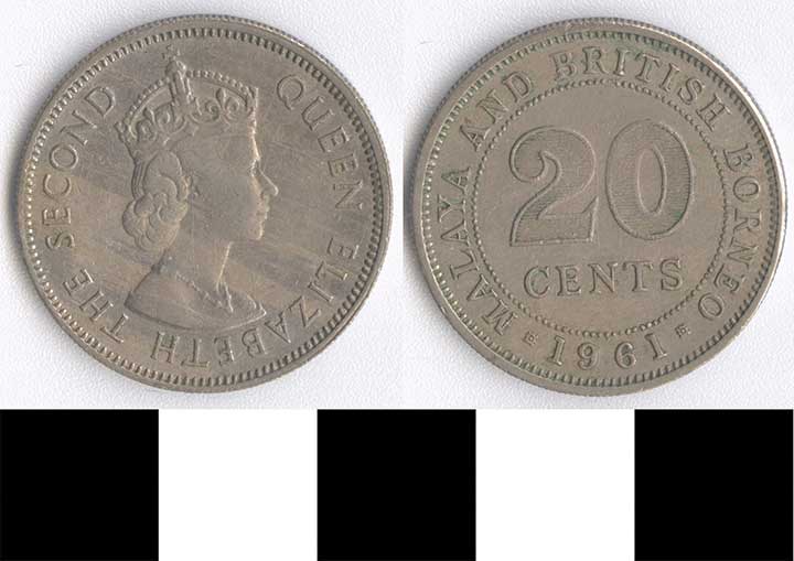 Thumbnail of Coin: Federation of Malaya, 20 Cents (1998.03.0080)