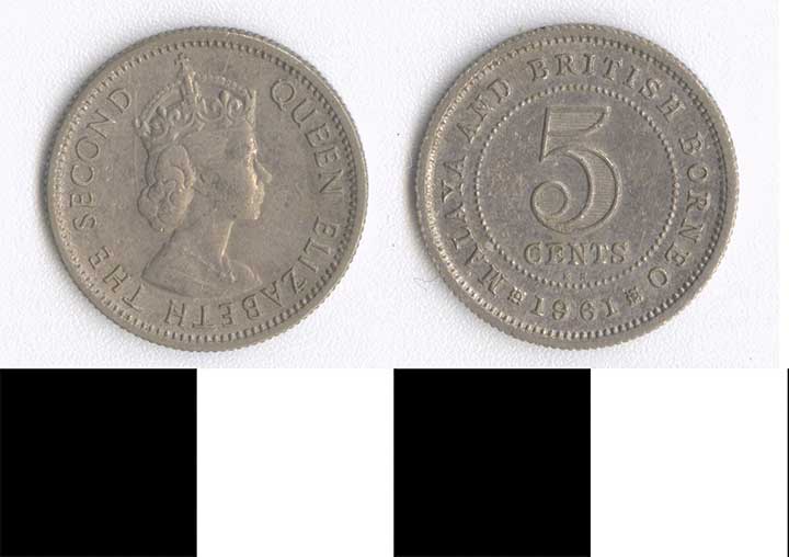 Thumbnail of Coin: Federation of Malaya, 5 Cents (1998.03.0083)