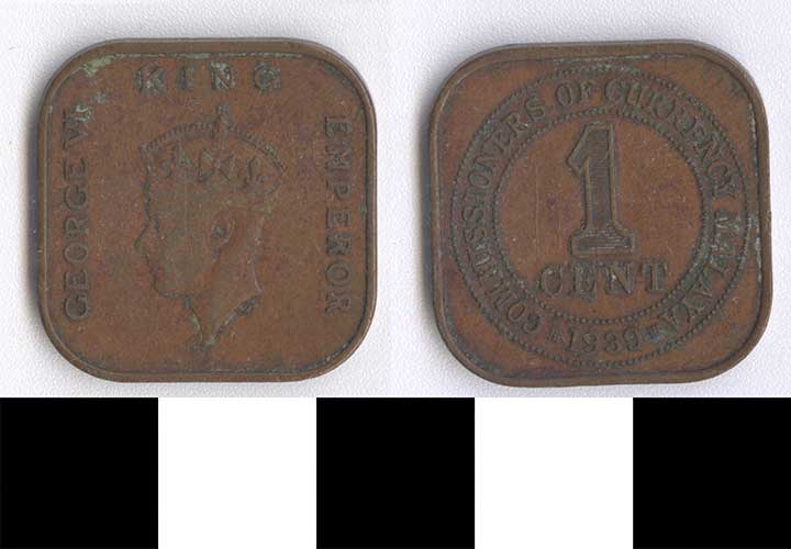 Thumbnail of Coin: British Malaya, 1 Cent (1998.03.0084)