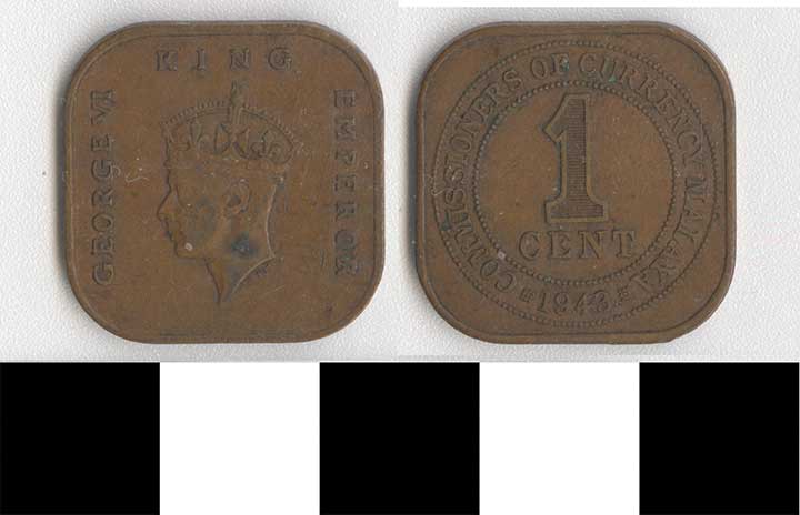 Thumbnail of Coin: British Malaya, 1 Cent (1998.03.0085)
