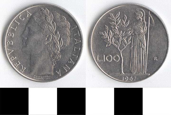 Thumbnail of Coin: Italy, 100 Lire (1998.03.0089)
