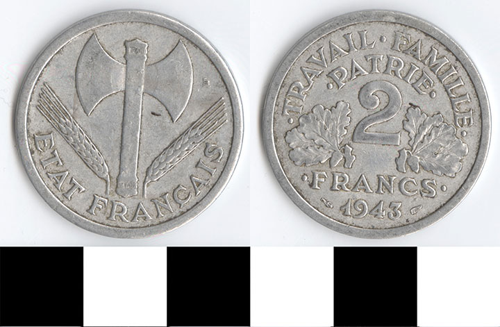 Thumbnail of Coin: France, 2 Francs (1998.03.0095)