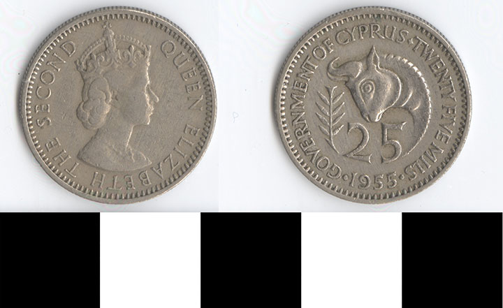 Thumbnail of Coin: Cyprus, 25 Mils (1998.03.0104)