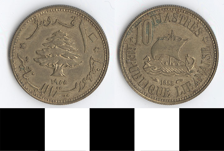 Thumbnail of Coin: Lebanon, 10 Piastres  (1998.03.0108)