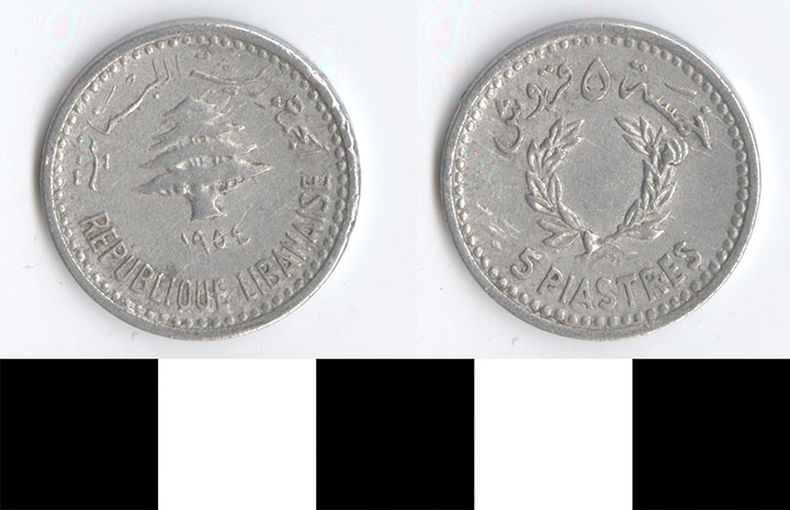Thumbnail of Coin: Lebanon, 5 Piastres (1998.03.0114)