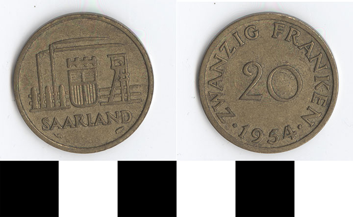 Thumbnail of Coin: Germany, 20 Franken (1998.03.0119)