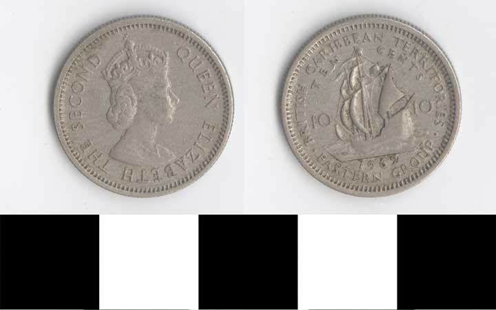 Thumbnail of Coin: British Caribbean Territories, 10 Cents (1998.03.0205)