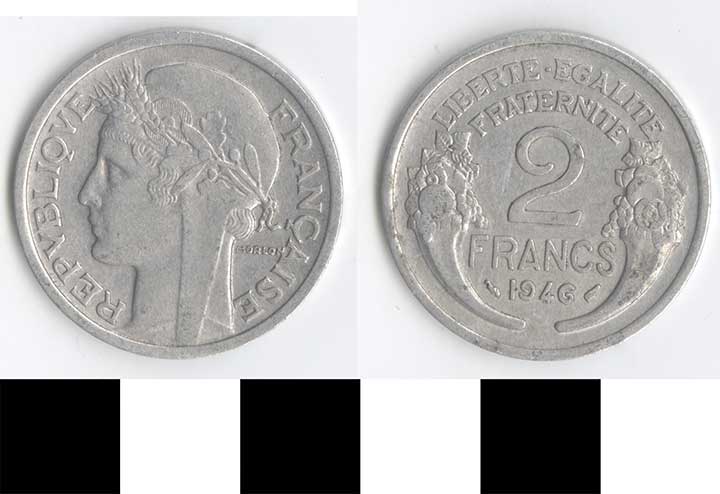 Thumbnail of Coin: France, 2 Francs (1998.03.0219)