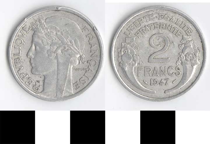 Thumbnail of Coin: France, 2 Francs (1998.03.0220)