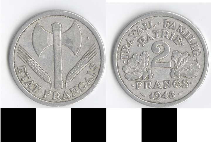Thumbnail of Coin: France, 2 Francs (1998.03.0221)