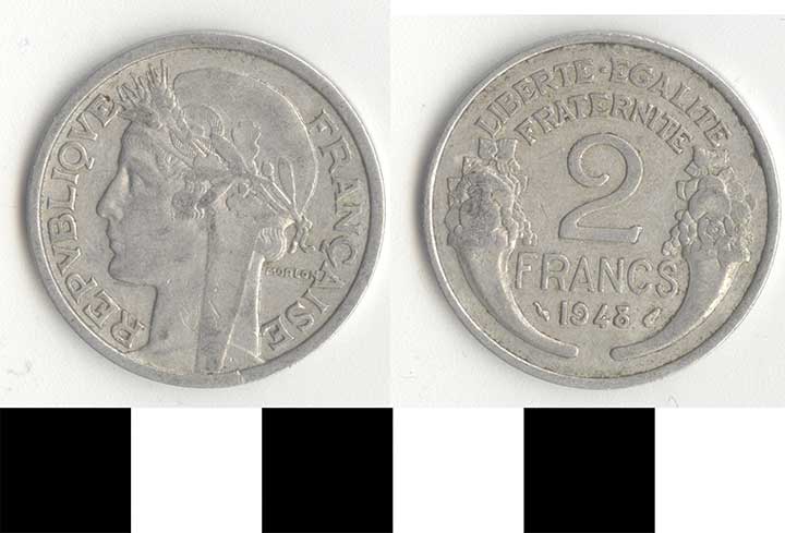 Thumbnail of Coin: France, 2 Francs (1998.03.0224)