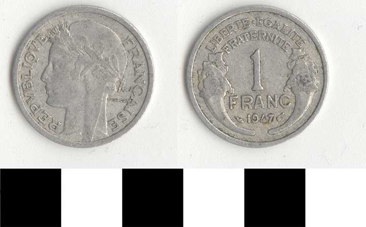 Thumbnail of Coin: France, 1 Franc (1998.03.0226)