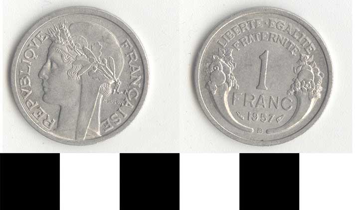 Thumbnail of Coin: France, 1 Franc (1998.03.0227)