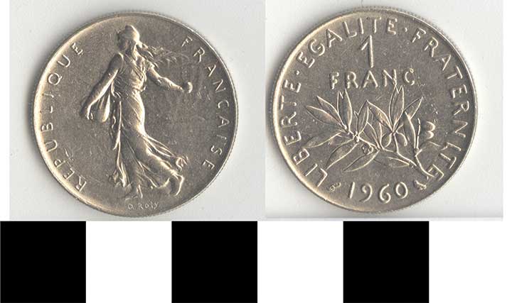 Thumbnail of Coin: France, 1 Franc (1998.03.0228)