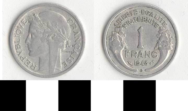 Thumbnail of Coin: France, 1 Franc (1998.03.0229)