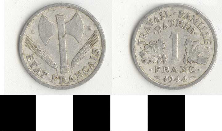 Thumbnail of Coin: France, 1 Franc (1998.03.0230)