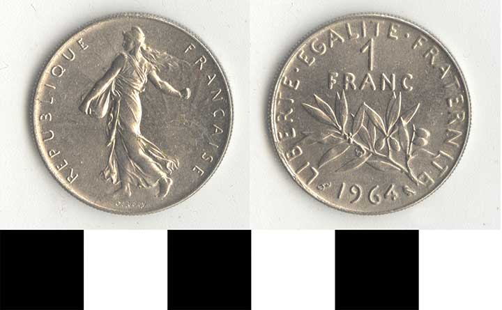 Thumbnail of Coin: France, 1 Franc (1998.03.0233)