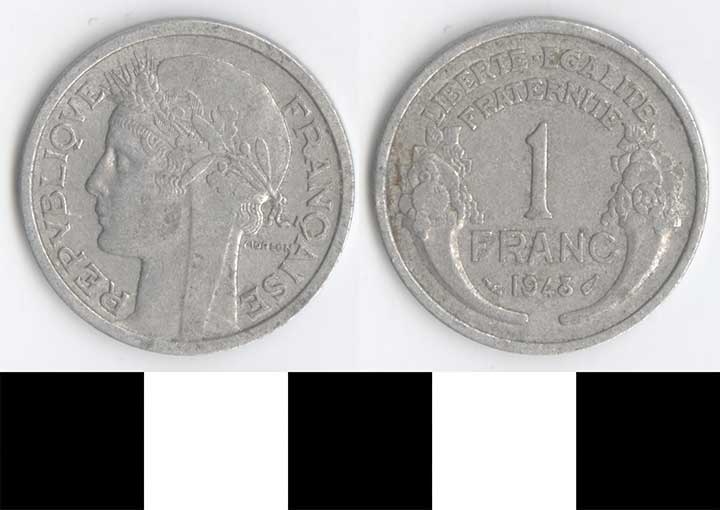 Thumbnail of Coin: France, 1 Franc (1998.03.0238)