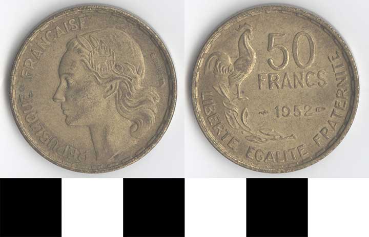 Thumbnail of Coin: France, 50 Francs (1998.03.0244)