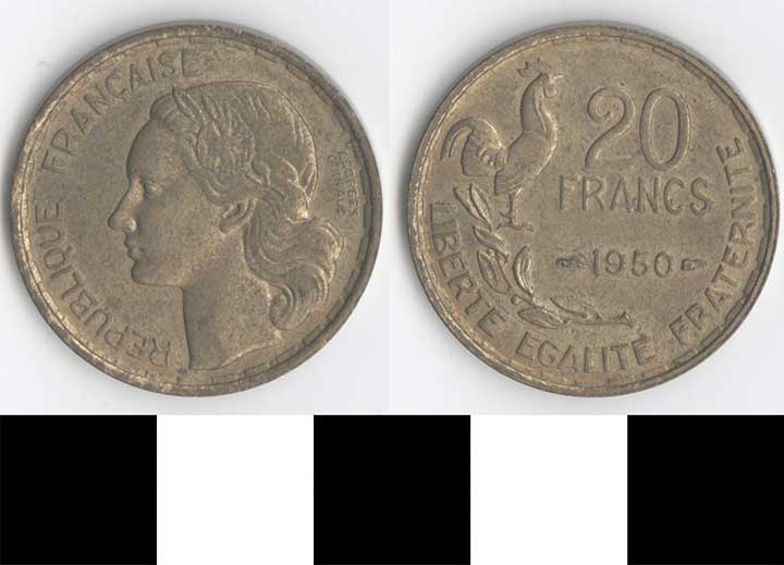 Thumbnail of Coin: France, 20 Francs (1998.03.0247)