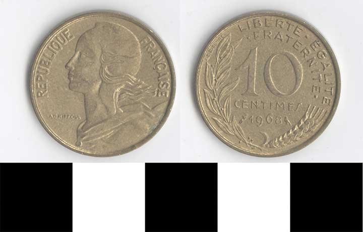 Thumbnail of Coin: France, 10 Francs (1998.03.0251)