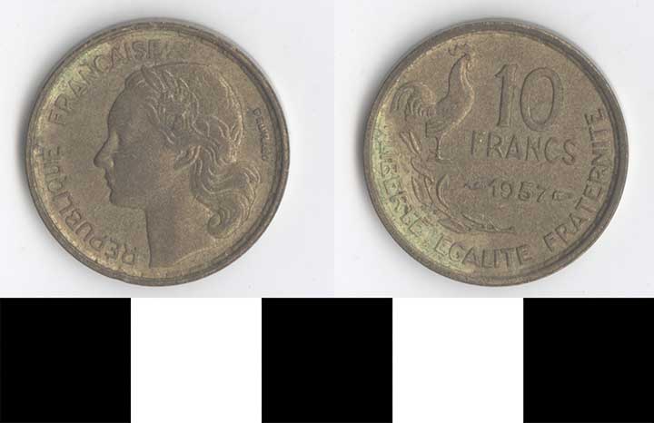 Thumbnail of Coin: France, 10 Francs (1998.03.0252)