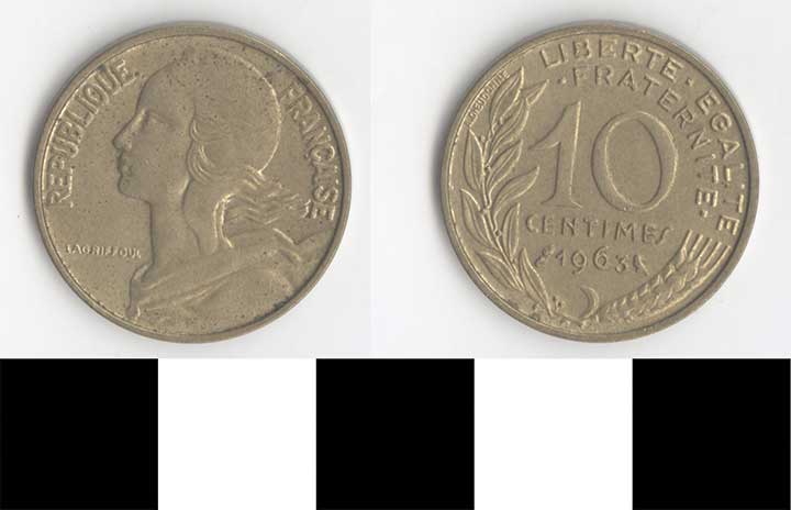 Thumbnail of Coin: France, 10 Francs (1998.03.0256)