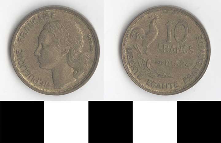 Thumbnail of Coin: France 10 Francs (1998.03.0257)