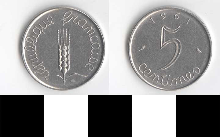 Thumbnail of Coin: France, 5 Centimes (1998.03.0260)
