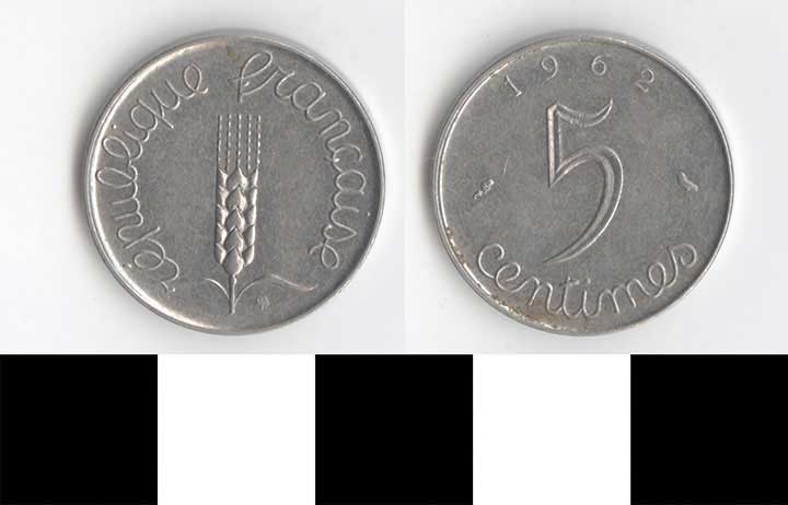 Thumbnail of Coin: France, 5 Centimes (1998.03.0261)