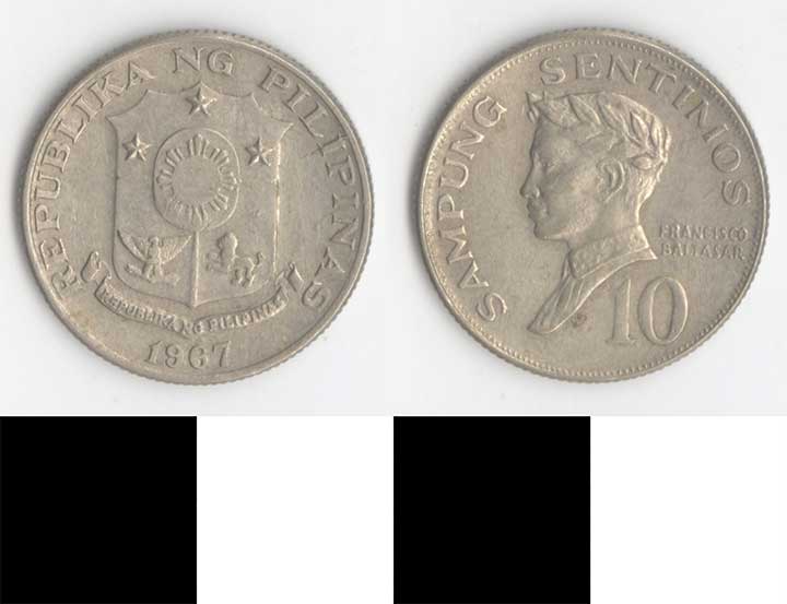 Thumbnail of Coin: Republic of the Philippines, 10 Sentimos  (1998.03.0266)