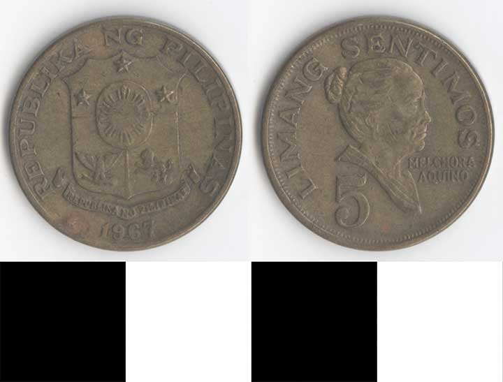 Thumbnail of Coin: Republic of the Philippines, 5 Sentimos (1998.03.0268)