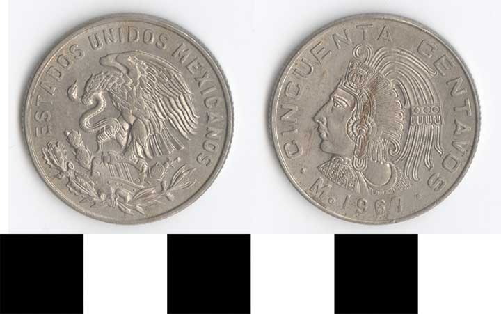 Thumbnail of Coin: Mexico,  50 Centavos (1998.03.0278)