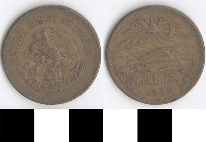 Thumbnail of Coin: Mexico, 20 Centavos (1998.03.0281)
