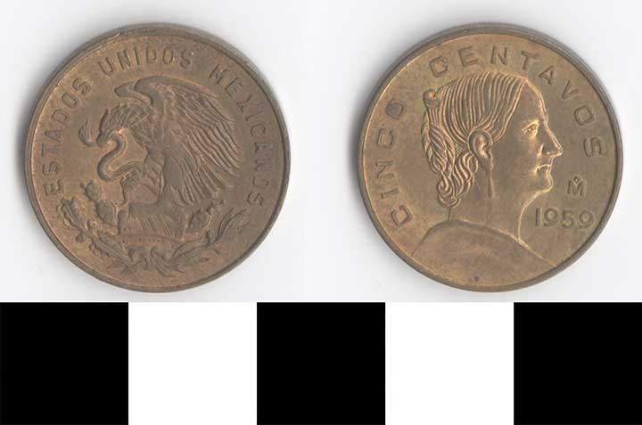 Thumbnail of Coin: Mexico, 5 Centavos (1998.03.0291)