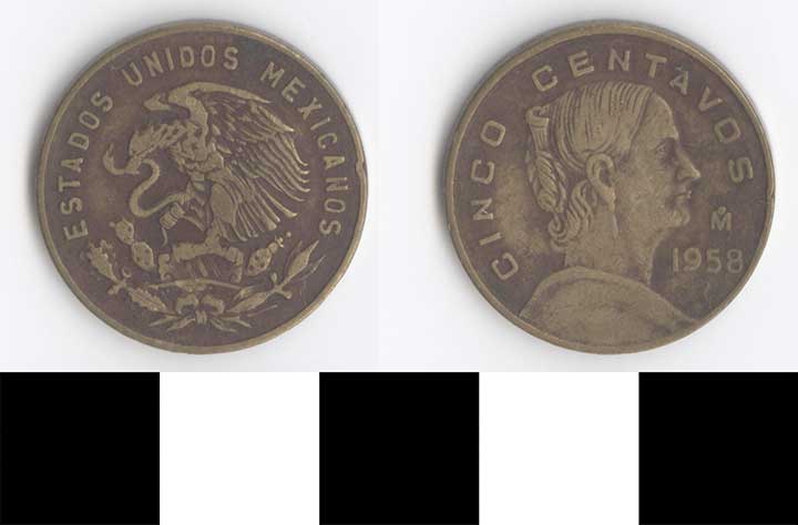 Thumbnail of Coin: Mexico, 5 Centavos (1998.03.0292)