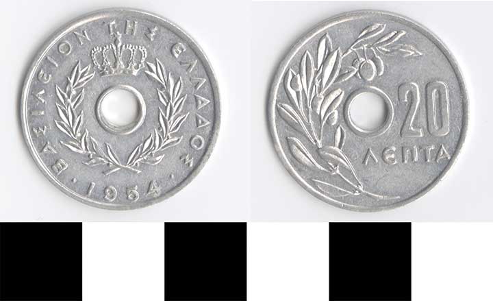 Thumbnail of Coin: Greece, 20 Lepta (1998.03.0299)