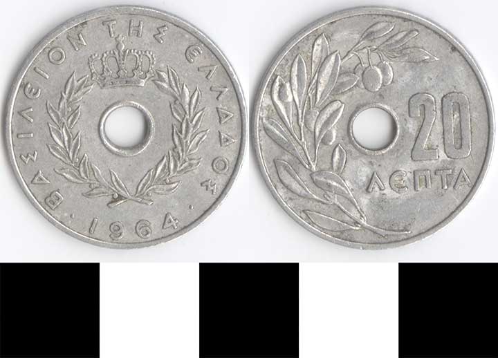 Thumbnail of Coin: Greece, 20 Lepta (1998.03.0300)