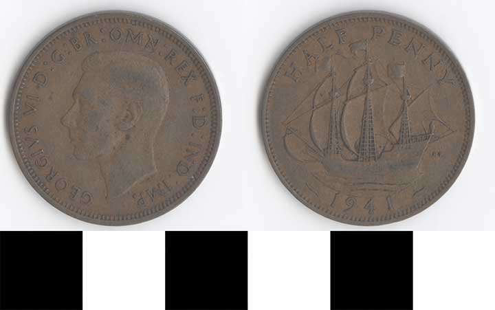 Thumbnail of Coin: Great Britain, 1/2 Penny (1998.03.0318)