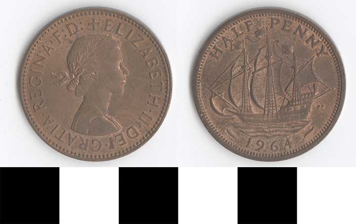 Thumbnail of Coin: Great Britain, 1/2 Penny (1998.03.0321)