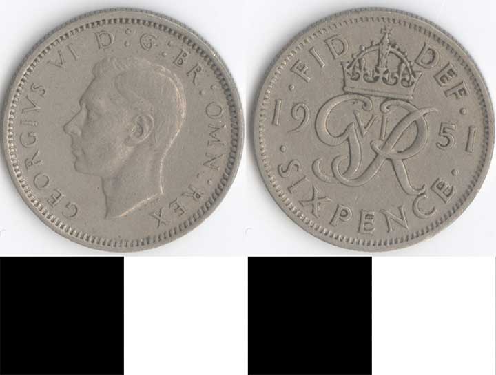 Thumbnail of Coin: Great Britain, 6 Pence (1998.03.0327)
