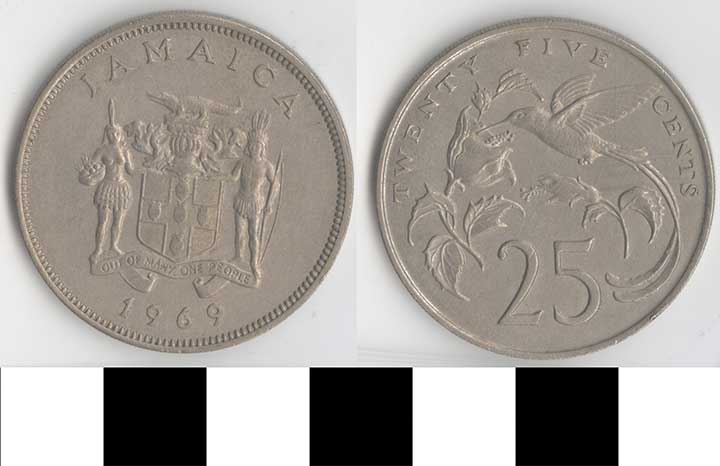 Thumbnail of Coin: Jamaica, 25 Cents (1998.03.0338)