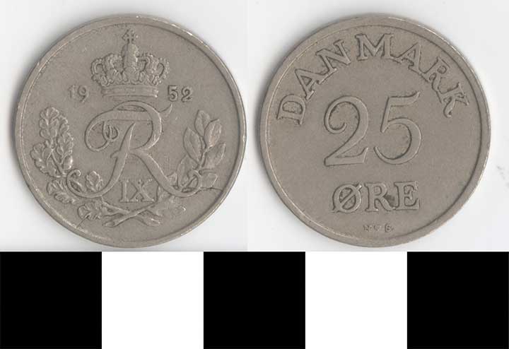 Thumbnail of Coin: Denmark, 25 Ore (1998.03.0352)