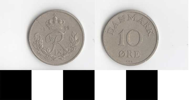 Thumbnail of Coin: Denmark, 10 Ore (1998.03.0354)