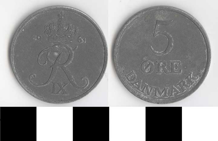 Thumbnail of Coin: Denmark, 5 Ore (1998.03.0355)