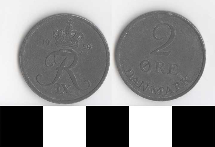 Thumbnail of Coin: Denmark, 2 Ore (1998.03.0357)