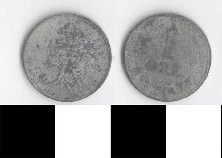 Thumbnail of Coin: Denmark, 1 Ore (1998.03.0358)